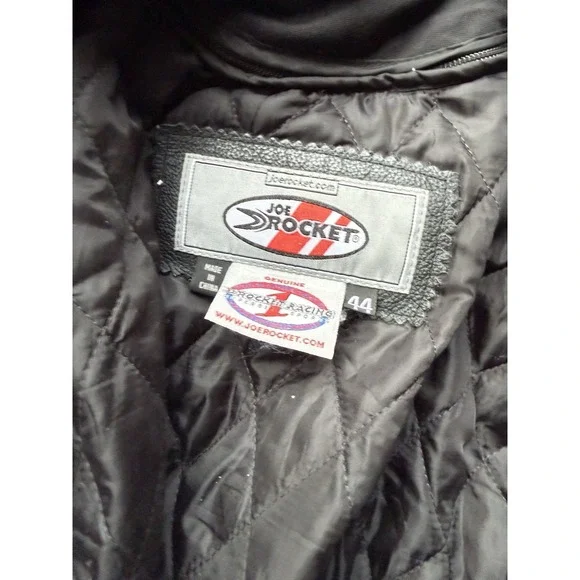 Joe Rocket Yamaha Leather Motorcycle Jacket Size 44 Racing Dunlop Ohlins - Picture 5 of 8